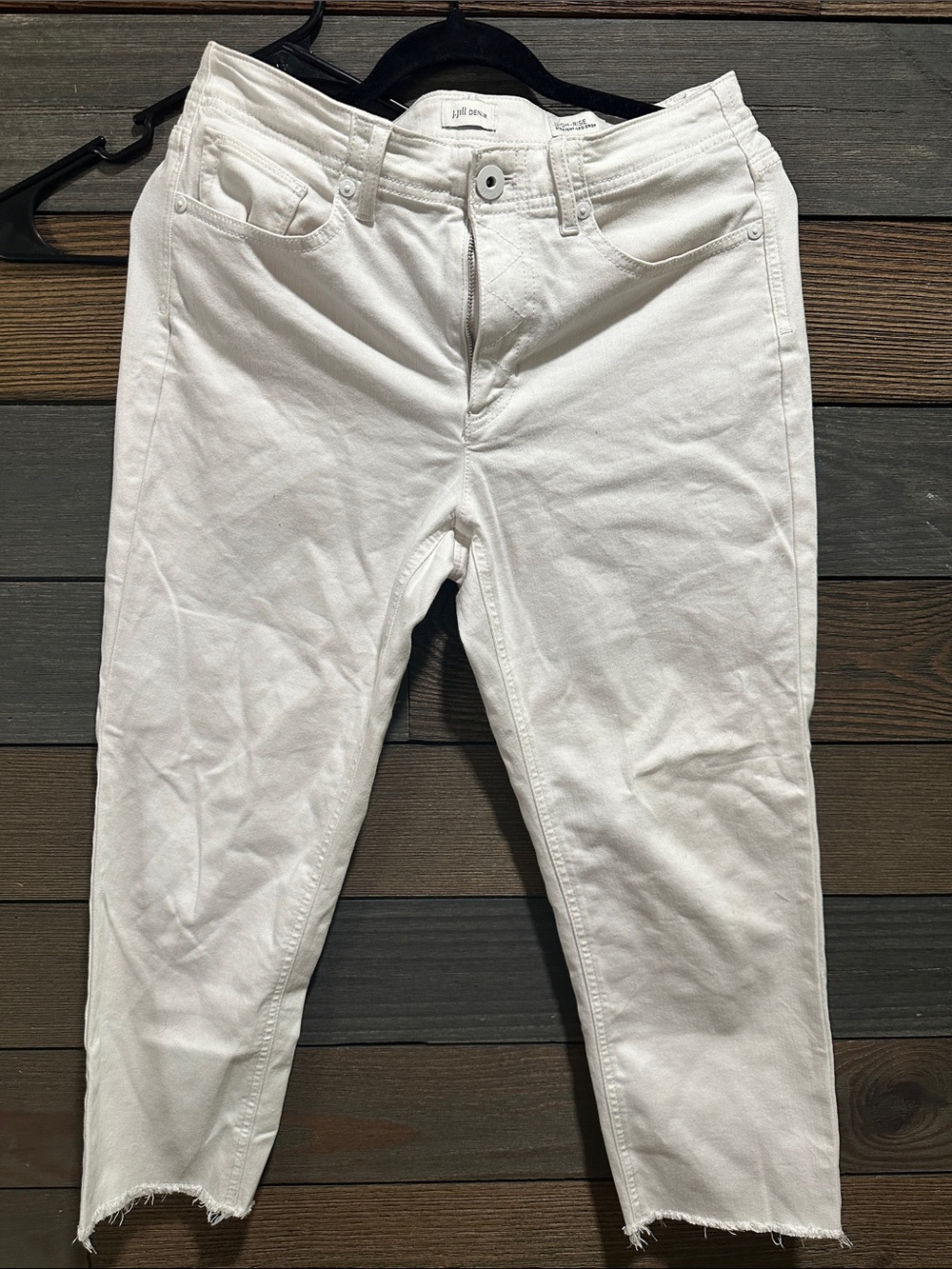 J. Jill White Cropped Ankle Jeans